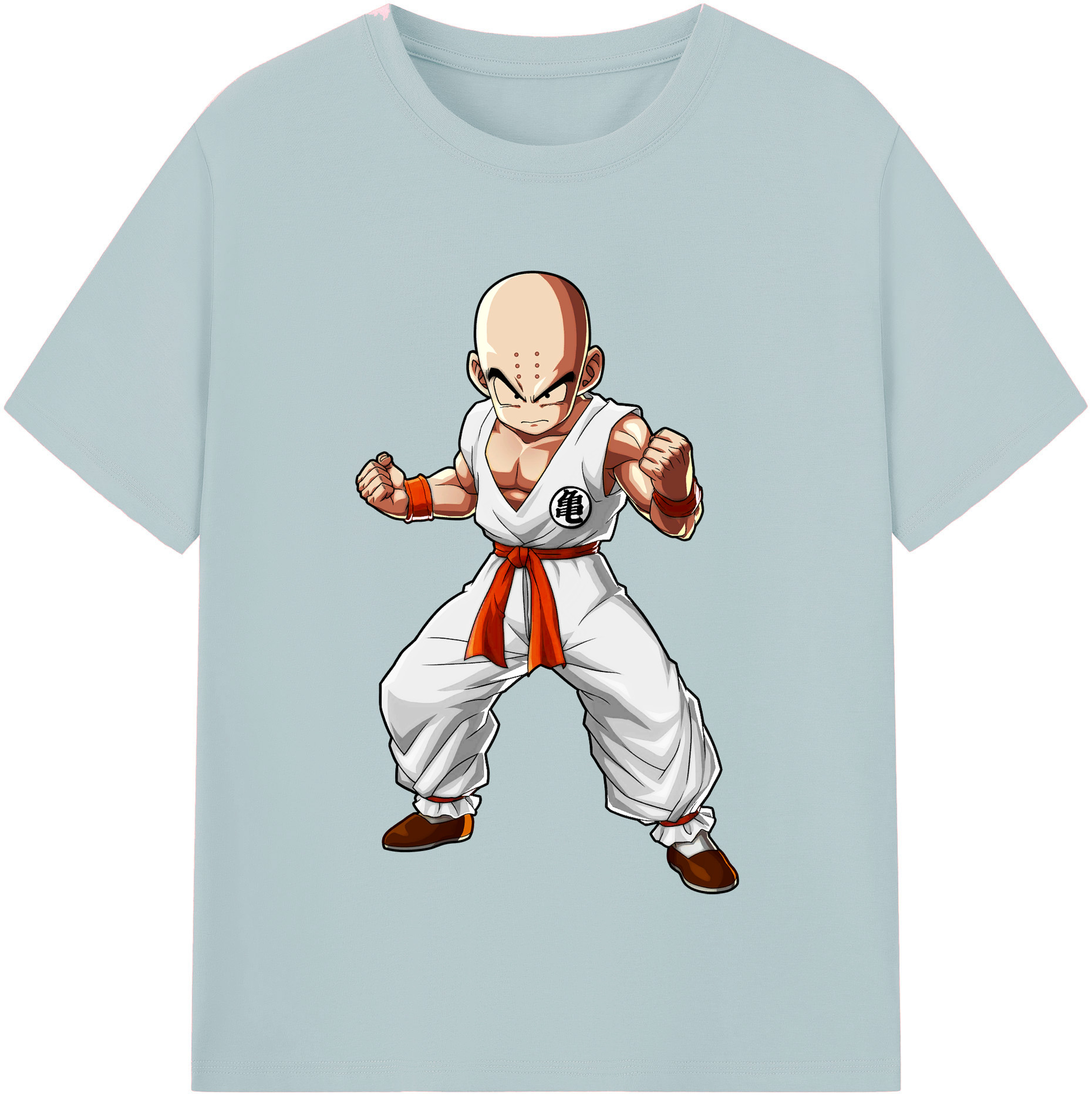 （画像用） ドラゴンボール クリリン DRAGON BALL krillin 綿100％半袖Tシャツ（フロントプリント）
